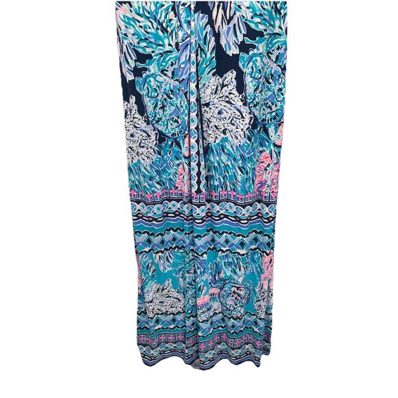 NWT Lilly Pulitzer Melli Maxi Dress Party In Paradise High Tide Navy Size XS - Picture 3 of 12